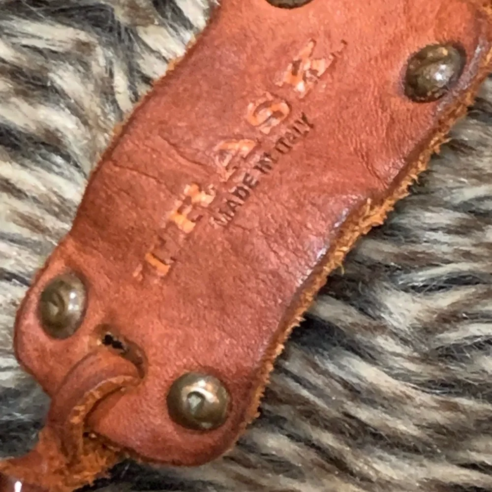 Trask Laurel Woven Hobo Handbag Leather